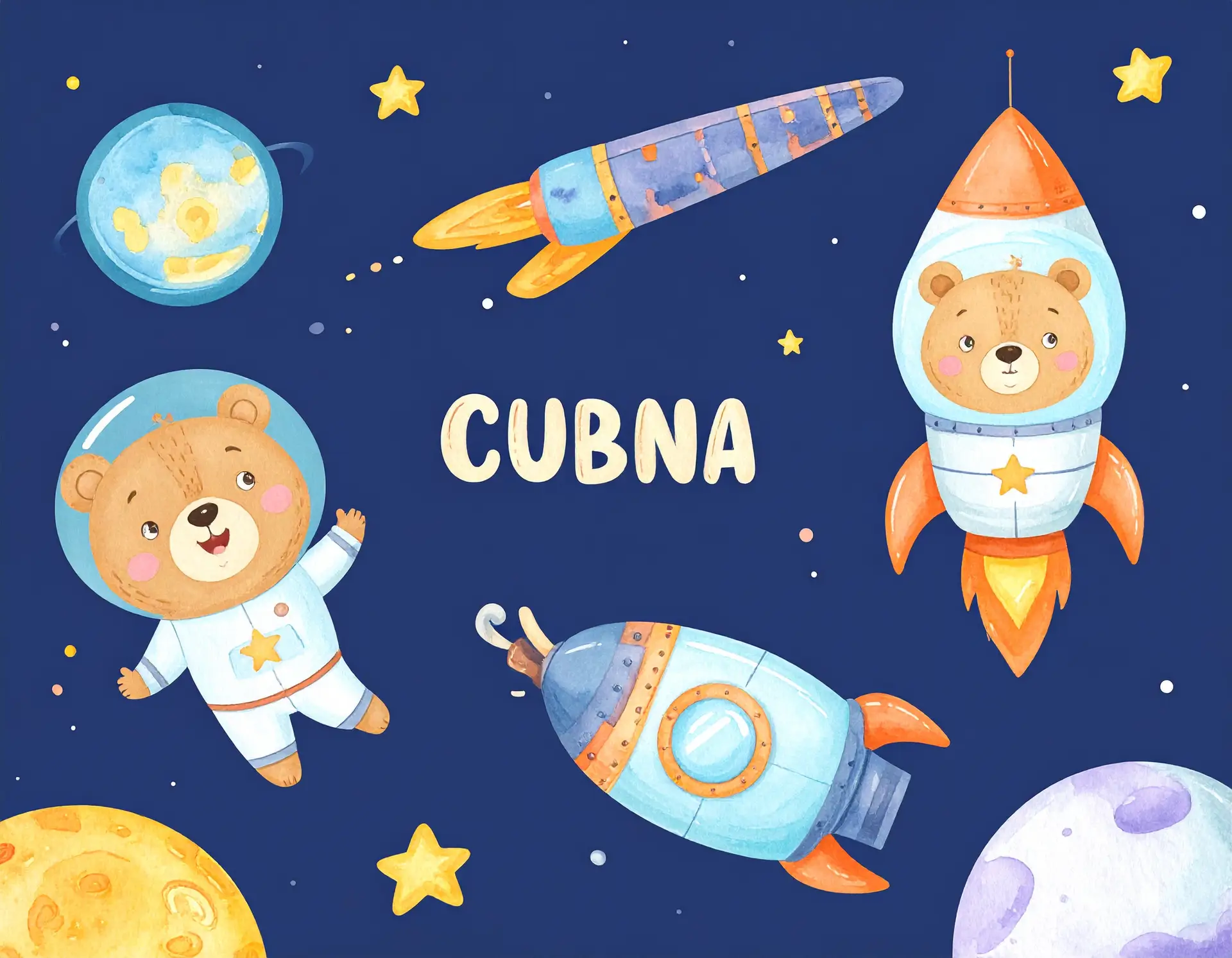 Firefly_create a playfu1 cartoony baclground that features bear cubs doing fun things. Make i 671304 (1)