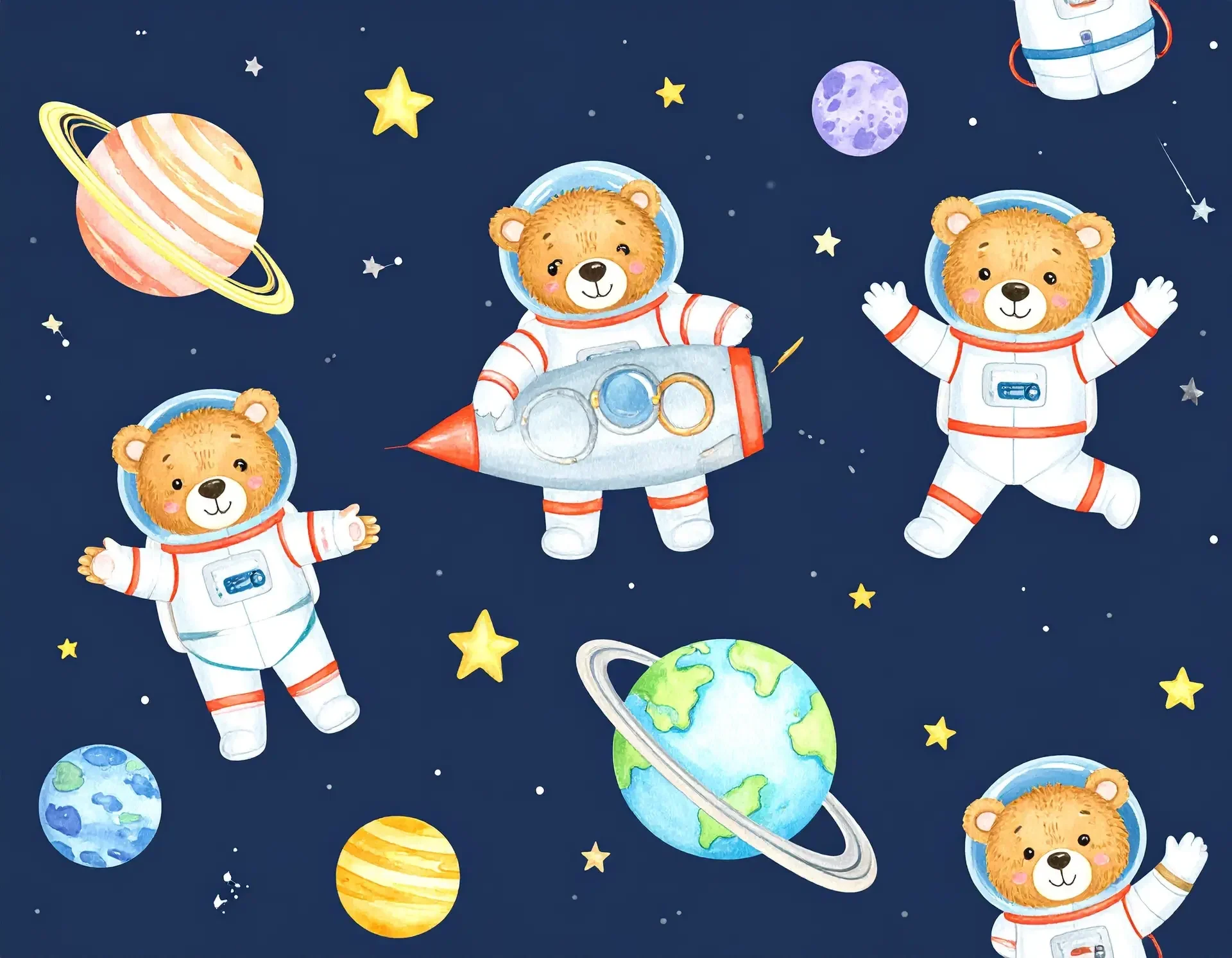 Firefly_create a playfu1 cartoony baclground that features bear cubs doing fun things. Make i 671304